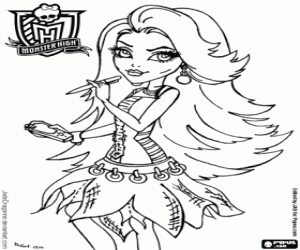 Omalovánka Spectra Vondergeist, Monster High