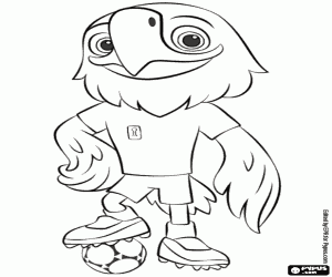 Omalovánka Spojka, maskot USA World Cup 2026