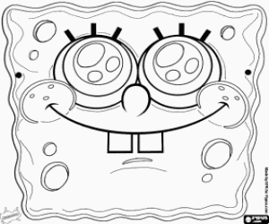 Omalovánka Spongebob maska