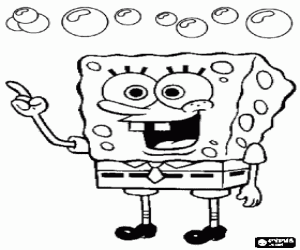 Omalovánka SpongeBobe, fiktivní postava