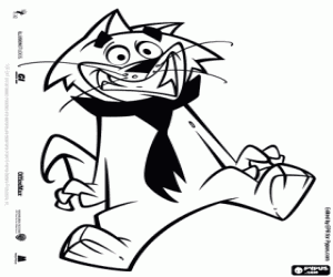 Omalovánka Spook, kočka s kravatou