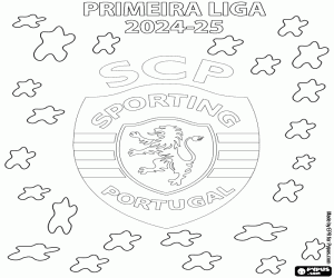 Omalovánka Sporting CP, mistr 2024-2025