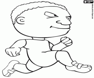 Omalovánka Sprint sportovce