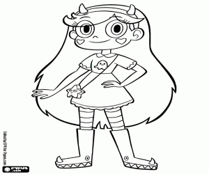 Omalovánka Star Butterfly, protagonista