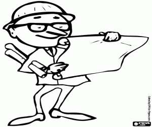 Omalovánka Stavební technik