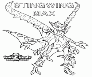 Omalovánka Stingwing Max, Invizimals Shadow Zone