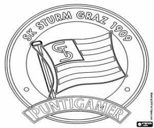 Omalovánka Sturm Graz odznak