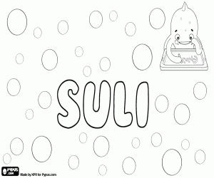 Omalovánka Suli, jméno s různého původu
