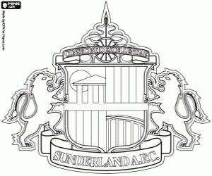 Omalovánka Sunderland logo