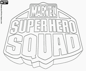 Omalovánka Super Hero Squad logo