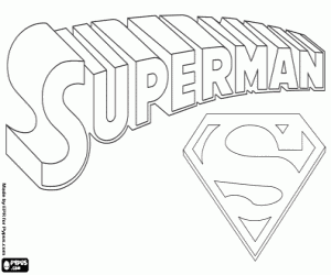 Omalovánka Superman logo