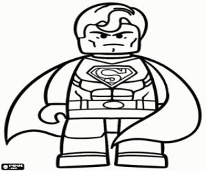 Omalovánka Superman, znak z Lego