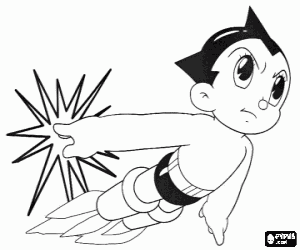 Omalovánka Supervelmoci Astro Boy