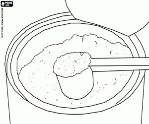 Omalovánka Sušené mléko se lžičkou
