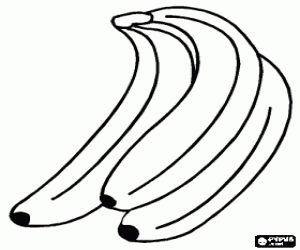 Omalovánka Svazek banánů