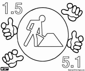 Omalovánka Svátek práce 1. května