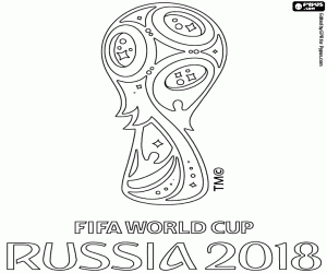 Omalovánka Světový pohár FIFA Rusko 2018 logo