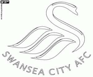 Omalovánka Swansea City logo