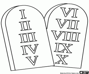 Omalovánka Tabulky ze zákona