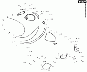 Omalovánka Tad Jones pes, tečka tečka