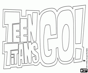 Omalovánka Teen Titans Go! logo