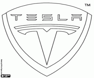 Omalovánka Tesla Motors emblém