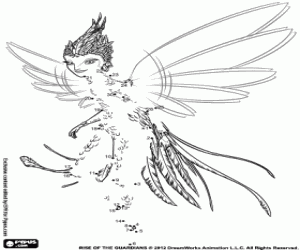 Omalovánka Tečka tečka zubní víla