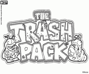 Omalovánka The Trash Pack logo