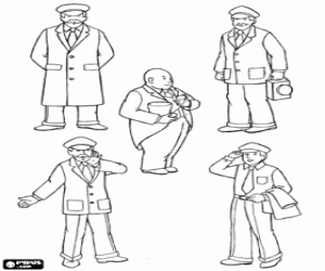 Omalovánka Thomas a přátelé, lidské postavy