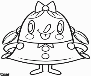 Omalovánka Tiffi, holčička Candy Crush Saga