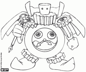 Omalovánka Time Wizard, charakter Yu-Gi-Oh