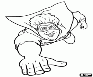 Omalovánka Titan létání jako Superman