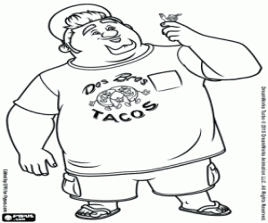 Omalovánka Tito s Turbo na ruce