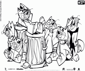 Omalovánka Top Cat i jego gang