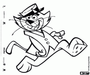 Omalovánka Top Cat je náčelník kočky