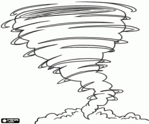 Omalovánka Tornádo, atmosférický jev