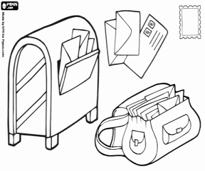 Omalovánka Tradiční poštovní služby