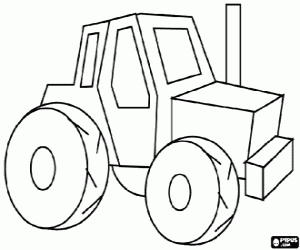 Omalovánka Traktor