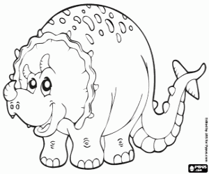 Omalovánka Triceratops