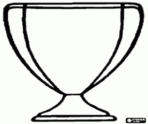 Omalovánka Trofej nebo pohár pro nejlepší táta