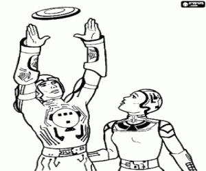 Omalovánka Tron a Standa s světelný disk