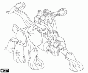 Omalovánka Troncalion, gormiti lesa