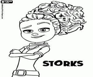 Omalovánka Tulip je odhodlaný dívka