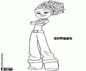 Omalovánka Tulip, odvážná dívka