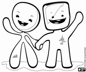 Omalovánka Turín 2006 maskoti