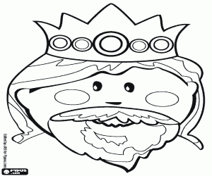 Omalovánka Tvář krále Melichar