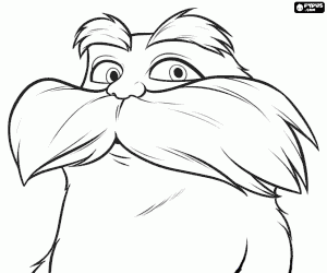 Omalovánka Tvář Lorax