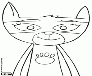 Omalovánka Tvář Sheeba, mourovatá kočka