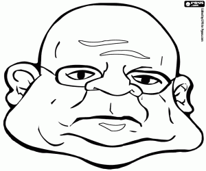 Omalovánka Tvář soudce