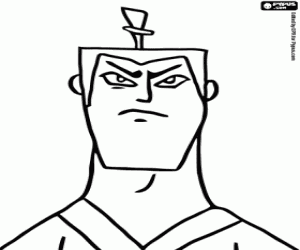 Omalovánka Tvář z Samurai Jack